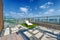 Roof terrace with jacuzzi and sun lounger