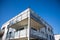 Roof terrace, modern roof terrace, blue sky