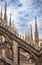Roof terraces of Milan Cathedral, Lombardia, Italy