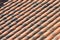 Roof terracotta tiles pattern