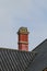 Roof tiles and chimney