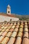 Roof Tiles and Church in Dubrovnik, Croatia