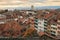 Roof top view of Lausanne city, Switzerland