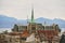 Roof top view of Lausanne city, Switzerland