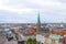 Roof tops of Copenhagen, Denmark.