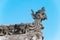 Roof at Wang Family Courtyard. a famous historic site in Lingshi, Jinzhong, Shanxi, China.