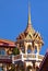 Roof of Wat Suwan Khirikhet buddist themple in Phuket