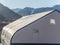 The roof of the white hangar Krasnaya Polyana Sochi 03 30 2019