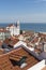 Roof window in view of Alfama