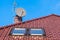 Roof windows, chimney and antennas