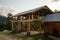 roof and wooden beams part of house construction traditional european