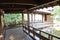 Roofed Corridor in the Garden of the Lord\\\'s Residence in Koko-en Garden, Himeji, Japan