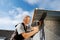 Roofer working on a new dormer