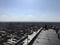 Roofer working on a smooth modified flat roof