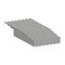 Roofing asbestos slate.Isometric and 3D view.