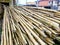 Roofing bamboo woods