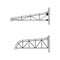 Roofing building steel frame cover roof truss. Basic components of a roof truss.