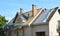 Roofing Contractors Installing House Roof Asphalt Shingles. Roofing Contractor Repair Roofing Construction. Roof Renovation with