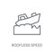 Roofless Speed Boat icon. Trendy Roofless Speed Boat logo concep
