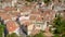 Roofs, Aerial view of houses with tiled roofs in Marseille,France