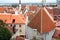 Roofs of houses of ancient Tallinn