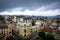 The roofs of the houses of the old Lviv. View from above