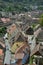 Roofs of the houses surrounding the old citadel in the old city of Sighisoara, Romania.