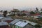 roofs of houses in urban areas