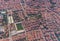 Roofs of new residential buildings in the city of Ankara. Aerial view