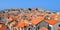 The roofs of the old city of Dubrovnik