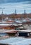 Roofs of old garages