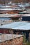 Roofs of old garages