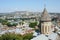 Roofs of old Tbilisi with top of Saint Bethlehem Church,Georgia