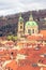 Roofs of Old Town Prague and St Nicholas Church