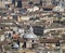 Roofs of palaces, churches and houses in the center of Rome