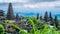 Roofs in Pura Besakih Temple in Bali Island, Indonesia