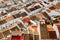 Roofs of residential districts in andalusian town