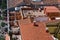 Roofs and terraces at `Calle de la Montera`, Madrid