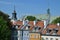 Roofs of Warsaw. Poland.