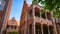 Roofs And Windows Of Old Brick Houses In Bruges, Belgium