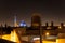 Roofs of Yazd at night,