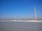 Rooftop with big wind turbines