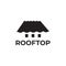 Rooftop building home logo design