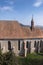 Rooftop of the Church of the Dominican Monastery in Sighisoara. Vertical shot