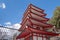 The rooftop of Chureito pagoda