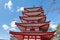 The rooftop of Chureito pagoda