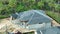 Rooftop covered with asphalt underlayment layer ready for installation of shingles on new house. Roof construction