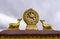 Rooftop Dharma wheel in Jokhang temple - Lhasa, Tibet