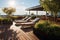 Rooftop Garden With Sun Loungers