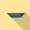 Rooftop gutter icon, flat style